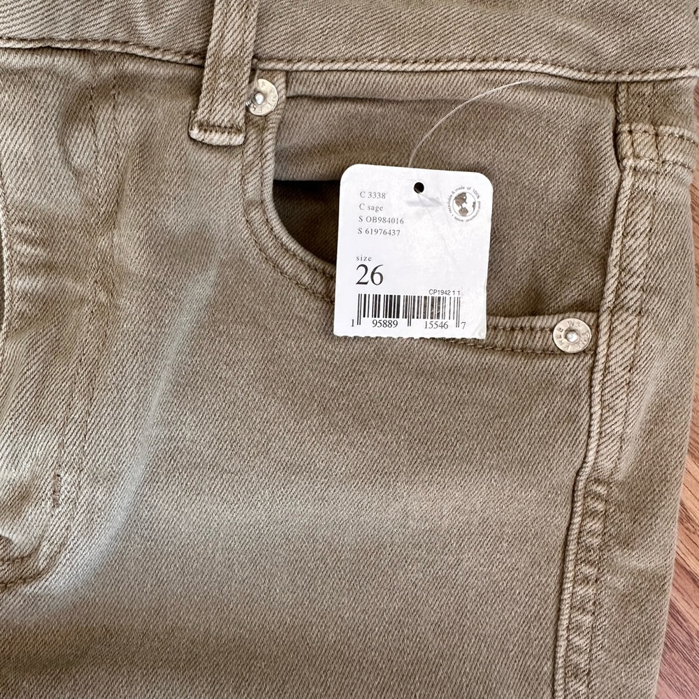 Free people skinny jeans green